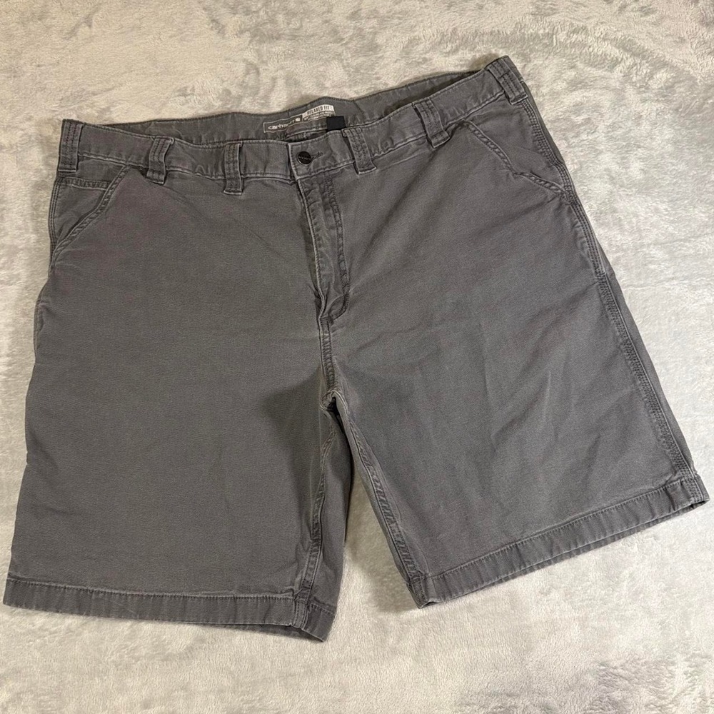 Vintage Carhartt Rugged Flex Canvas Work Shorts | Gray | 44